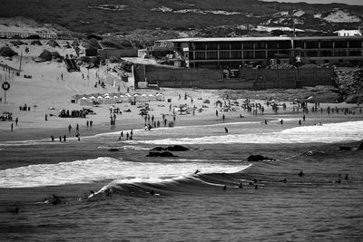 Group of people on beach