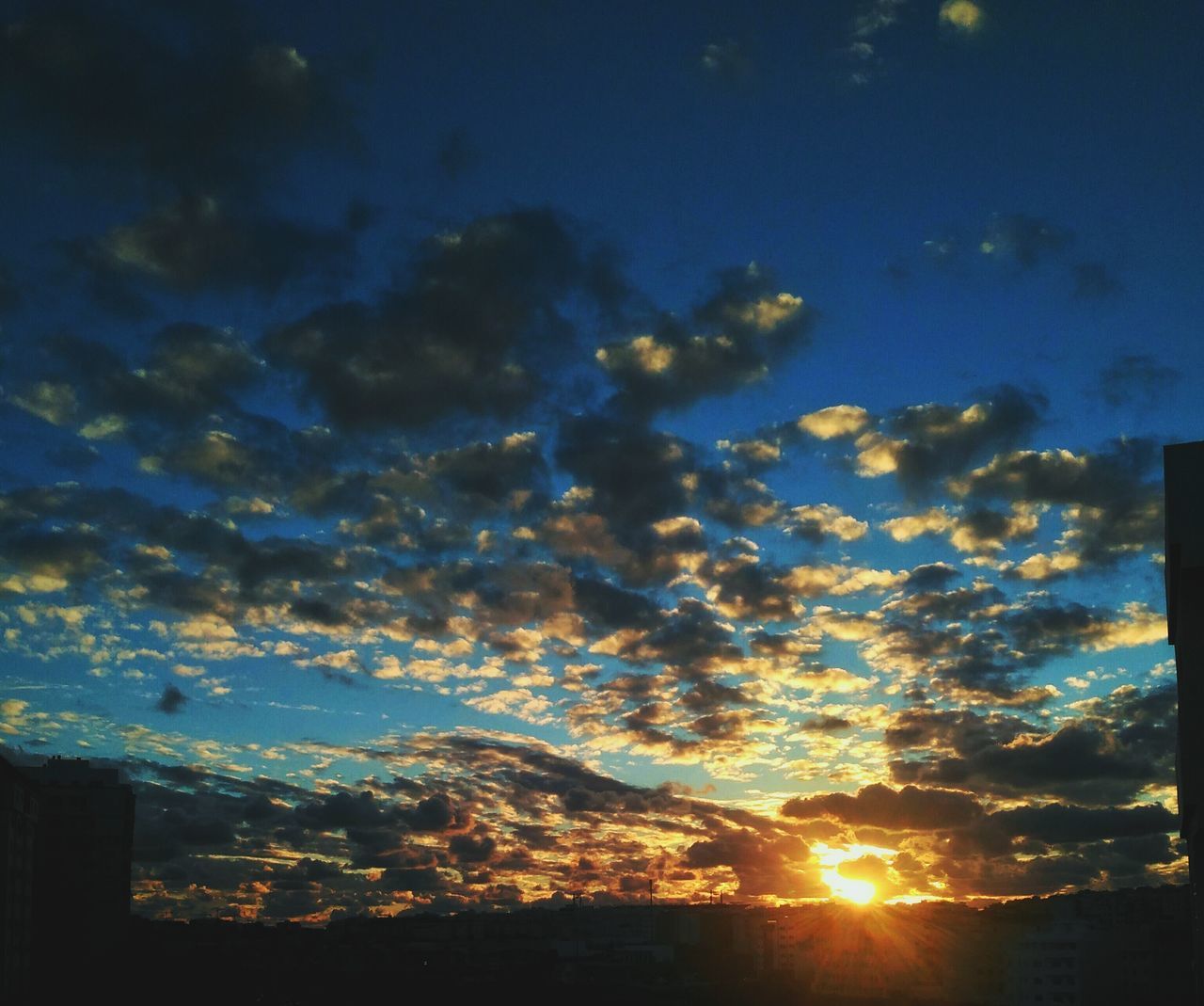 sky, nature, beauty in nature, no people, cloud - sky, scenics, sunset, low angle view, silhouette, tree, outdoors, backgrounds, night, illuminated, star - space, astronomy