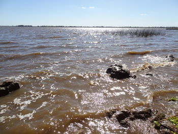 Scenic view of sea against sky