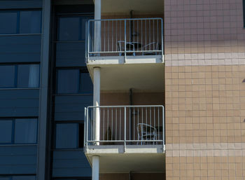 Windows and balcony on building