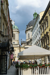 View of buildings in city