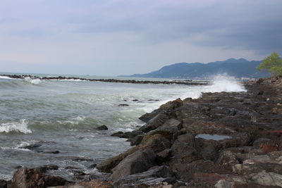 Scenic view of sea against sky