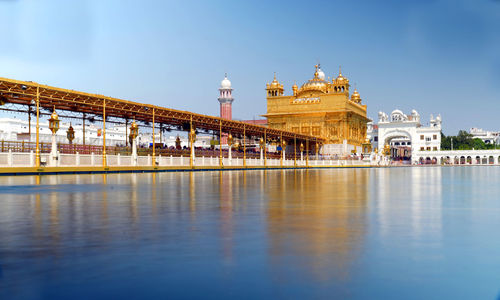 View of temple building against sky