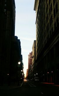 Cars on street in city