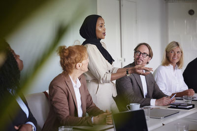 Business people at meeting