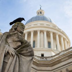 Low angle view of statue of building
