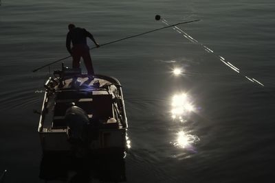 Boats in river