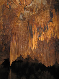 Rock formations in cave