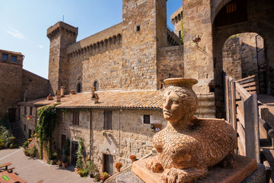 Statue of historic building