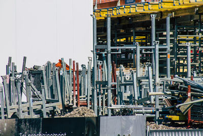 View of construction site in factory