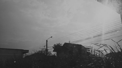 High section of buildings against sky