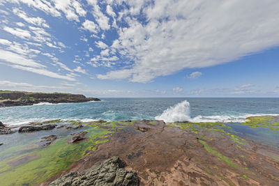 Scenic view of sea against sky