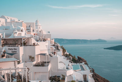 Buildings in city at waterfront