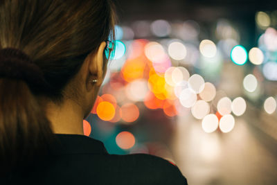 Image of woman against defocused background