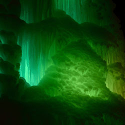 Low angle view of water in cave