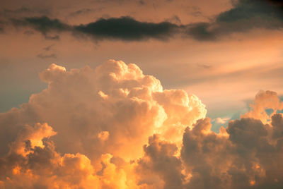 Low angle view of clouds in sky