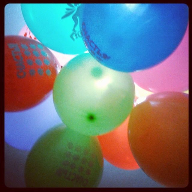 indoors, food and drink, transfer print, multi colored, close-up, auto post production filter, still life, food, freshness, fruit, balloon, healthy eating, sphere, variation, celebration, ball, abundance, no people, colorful, large group of objects
