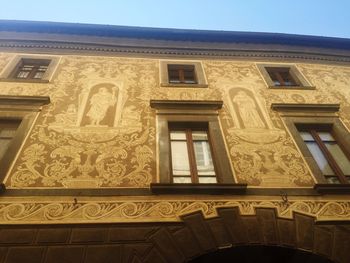 Low angle view of historic building