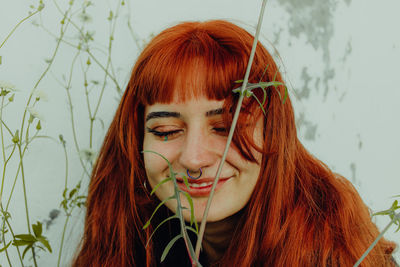 Portrait of a smiling young woman