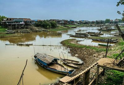 Boats in sea