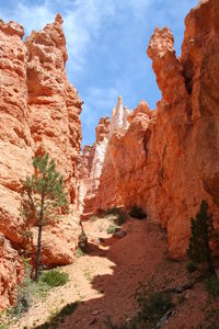 View of rock formations