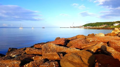 Scenic view of sea against sky