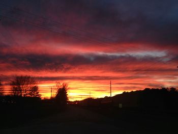 Dramatic sky over landscape