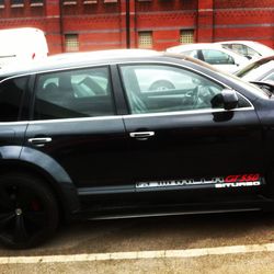 Car parked on street in city