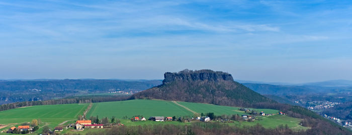 Panoramic view of landscape against sky