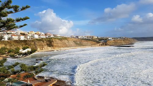 Panoramic view of sea against sky