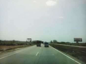 View of empty road