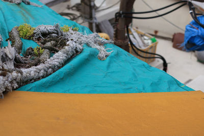 Close-up of fishing boat