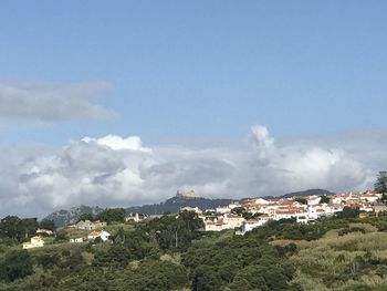 Panoramic view of townscape against sky