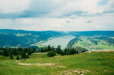 Scenic view of landscape against sky