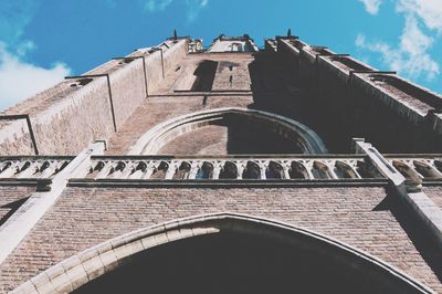 Low angle view of historical building