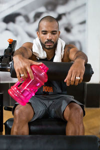 Man sitting in a car