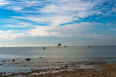 Scenic view of sea against sky