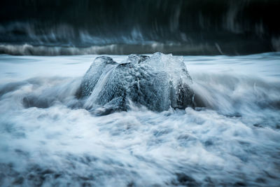 Scenic view of sea waves