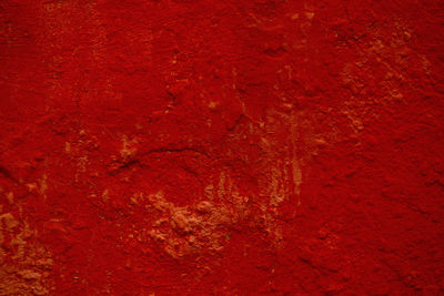 Full frame shot of red wall