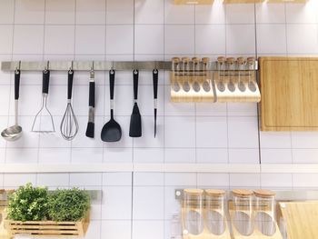 Close-up of kitchen interior