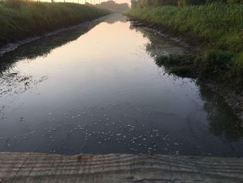 Reflection of clouds in water