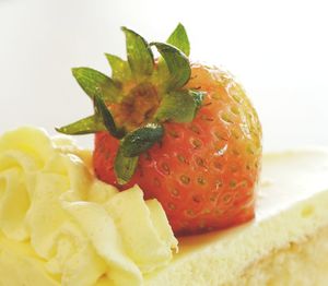 Close-up of fruits in plate