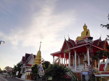 Low angle view of church against sky