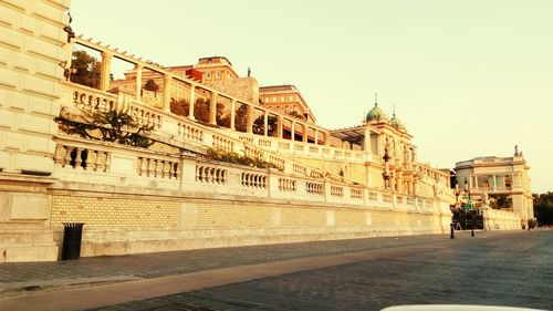 Low angle view of historical building