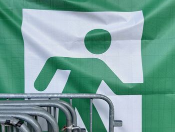 Close-up of flag on sunny day