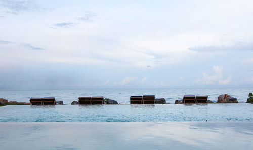 Scenic view of sea against sky