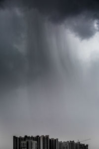 Clouds over buildings