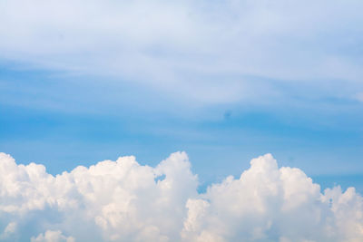 Low angle view of clouds in sky