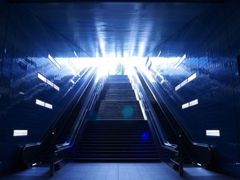 View of escalator