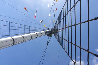 Low angle view of blue sky